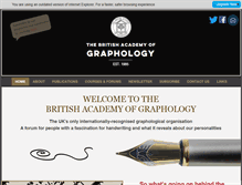 Tablet Screenshot of graphology.co.uk